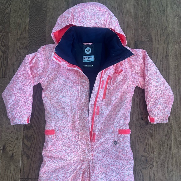 Roxy Girls Snowsuit 6 7 One Piece Snow Gear - Picture 3 of 7